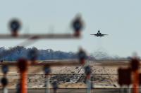 A U.S. Air Force T-38 Talon takes off during training at Joint Base Langley-Eustis, Va., on Nov. 29, 2017. Airman 1st Class Tristan Biese/Air Force