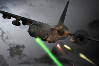A photo illustration of an AC-130 equipped with a laser. (Image: U.S. Air Force)