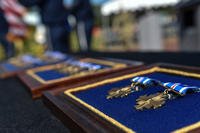 Airmen are presented Distinguished Flying Crosses at Hurlburt Field, Fla.