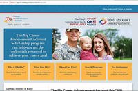 The Pentagon's MyCAA site relaunched Aug. 15, 2018. (Screen grab)