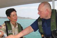 Retired Coast Guard Capt. Charlene Downey, shown here in 2010, is attending the State of the Union address on Feb. 5, 2019, as the guest of Rep. Nanette Diaz Barragn, D-California. Downey is a former Coast Guard captain who retired in 2018. She served as commander of Coast Guard Sector Los Angeles prior to her retirement. Coast Guard photo