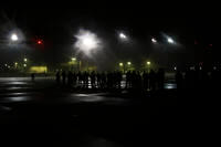 U.S. Army Soldiers from 82nd Aviation Regiment, 82nd Combat Aviation Brigade, 82nd Airborne Division prepare to board a flight from Fort Bragg to the United States Central Command Area of Operations (CENTCOM).