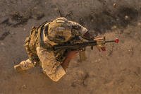A MARSOC raider trains.
