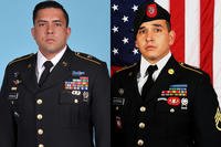 Army Sgt. 1st Class Antonio R. Rodriguez (left) and Army Sgt. 1st Class Javier J. Gutierrez (right).