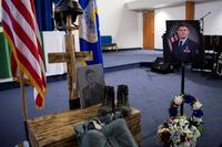 A memorial service for Staff Sgt. Adam Erickson was held at Chapel 1 on Edwards Air Force Base, California, Sept. 20, 2019. 