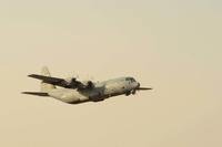 A U.S. Air Force C-130J Super Hercules assigned to the 386th Air Expeditionary Wing takes off from an undisclosed location in Southwest Asia during a mission in support of Operation Inherent Resolve Oct. 19, 2016.