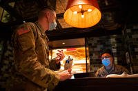 health checkpoint at a hotel in New York City