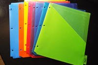 colorful folders on a table