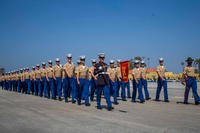 graduation ceremony at Marine Corps Recruit Depot, San Diego