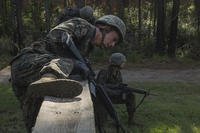 Marine undergoes basic training in Parris Island, S.C.