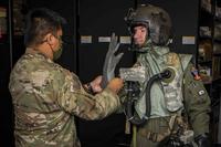 Chemical, Biological, Radiological, and Nuclear, or CBRN, flight gear.