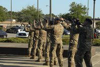 The 1st Special Operations Security Forces Squadron honor the fallen during National Police Week.