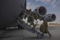 Aircrew carry gear C-17 Globemaster III Afghanistan drawdown