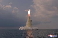 ballistic missile launched from a submarine in North Korea