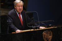 United Nations Secretary-General Antonio Guterres speaks