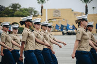 U.S. Marines with Platoon 3241, Lima Company, 3rd Recruit Training Battalion