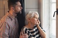 Adult son and widowed mother ponder future