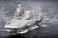 Admiral Kuznetsov aircraft carrier.
