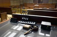 Empty courtroom