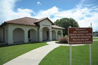 The Joint Base San Antonio-Randolph Visitor Control Center is located at the entrance to the location's main gate.