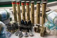 anti-tank missiles and medium-range ballistic missile components seized by the United Kingdom Royal Navy