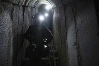 underground tunnel where the Israeli military said it had found evidence hostages were held