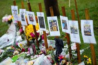 Memorials for those who in Lewiston, Maine shooting