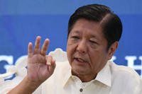 Philippine President Ferdinand Marcos Jr. answers questions
