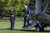 President Joe Biden steps off of Marine One