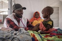 Sudanese children are treated at an MSF clinic in Metche Camp, Chad.