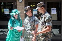 voter registration and absentee ballot requests on Marine Corps Base Camp Pendleton