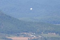 North Korean balloons are seen from the Unification Observation Post in Paju, South Korea