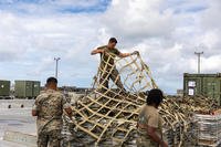 U.S. Marines assist after a typhoon in the Philippines