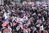 Supporters of impeached South Korean President Yoon Suk Yeol stage a rally