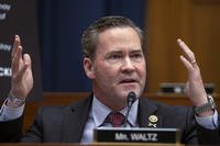 Rep. Mike Waltz speaks during a hearing of the House Armed Services Committee