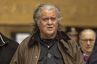 Steve Bannon exits court in New York