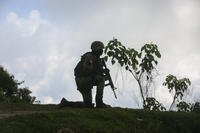 A soldier carries out an anti-gang operation in Port-au-Prince, Haiti