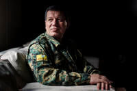 Mazloum Abdi, commander-in-chief of the Syrian Democratic Forces (SDF) in the northeastern Syrian city of Hassakeh