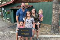 Retired Marine Master Sgt. David Crosby and his family