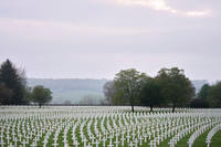 Gravestones of American WWII soldiers at the Henri-Chapelle American Cemetery