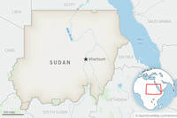 map of Sudan