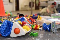 Toys are shown at a military child development center
