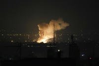 Smoke rises up after an explosion in Tehran, Iran