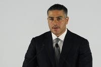 Minister of Security and Citizen Protection Omar Garcia Harfuch speaks