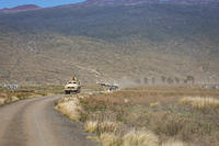 Soldiers conduct a convoy escort team during Operation PIKO.