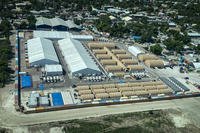 View of the Kenya-led Multinational Security Support mission base located near Port-au-Prince's international airport in Haiti.