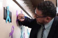 Suicide prevention wall of remembrance