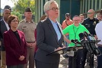 U.S. Rep. Suzanne Bonamici stood with Oregon Gov. Tina Kotek and other community leaders to decry President Donald Trump's move to deploy 200 Oregon National Guard troops to Portland.