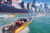 Driving a boat in Ananta