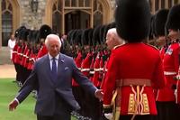 King Charles and Biden Inspect Honor Guard